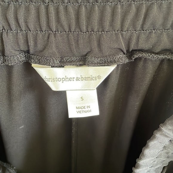 Christopher & Banks black and white stretch waist dress capris size small - Picture 5 of 6